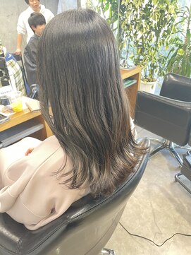 シェル 吉祥寺(shell) グレージュカラー/ボブウルフ/黒髪/ココアベージュ