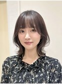 くびれヘア/韓国風/レイヤーカット/大阪前髪/谷町四丁目