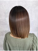 髪質改善ストレート/ニュアンスカラー