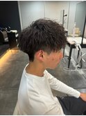 ツイストスパイラルパーマツイストパーマメンズマッシュパーマ