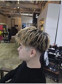大分スキンフェードメンズショート短髪フェードカット