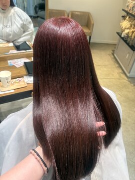 アヴァンスアンス 広島袋町店(AVANCE.ens) チェリーレッドカラーとダブルカラー