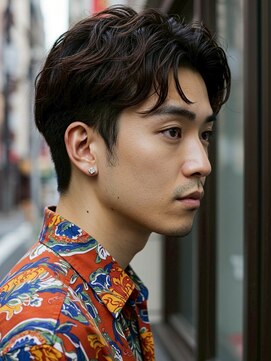 アビント バイ レシッド 武蔵小杉(abinto by rcid) メンズカット/ニュアンスパーマ/フェザーショート/ツーブロック