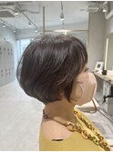ふんわり丸みの大人ショートボブ