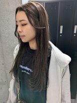 アリイ(ali'i)&nbsp;ロングレイヤー×カーキグレージュ