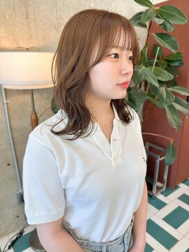 ノエ(noe) ホワイトグレージュ/デジタルパーマ/チェリーブラウン/栄c147