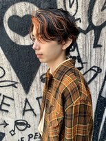 メンズレコ 渋谷(MEN'S LECO)&nbsp;サーフカールスパイキーショートブルーブラックフェザーパーマ