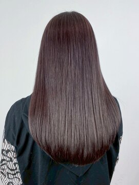 アルバム 池袋(ALBUM) おくれ毛暗めカラーブリーチ韓国ヘアロング_ba559431