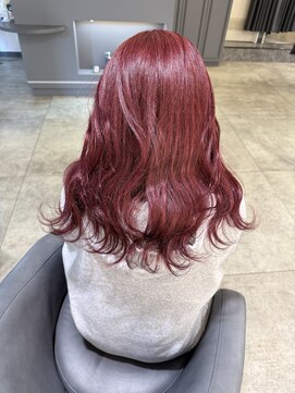 ノエ 心斎橋(Noe) 【Noe心斎橋YUTO】カシスレッド/小顔に見せるヘア/髪質改善