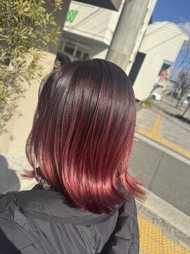 スーリール 春日千歳町店(Sourire) ナチュラルハイライト　バレイヤージュ