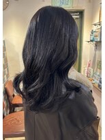 ヘアメイク フレンシア(hair make flencia)&nbsp;艶やかな質感のダークグレージュ【106スタイル】  長さ（必須