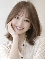 ムーン 仙台一番町店(OON)&nbsp;ミディアムレイヤー/くびれレイヤー/オリーブベージュ/髪質改善