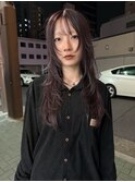 ラベンダーカラー/レイヤーカット