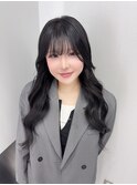 黒髪ロング！