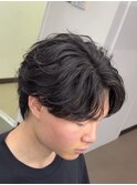 ナチュラル毛流れメンズフェザーパーマ#men's#渋谷