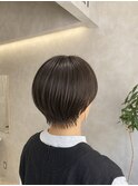 マッシュショート×アッシュブラウン