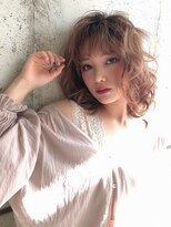 エフユーデー(FUD)&nbsp;ボヘミアンパーマ/暖色系カラー/透けバング/アンニュイヘア