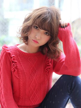 マイラ 銀座(myla) 髪質改善大人可愛い透け感小顔ひし形ウェーブボブ20代30代40代