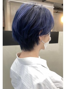 ギークス(GEEKS) 【GEEKS渋谷】スマートマッシュ/ブルーアッシュ/爽やか/20代30代