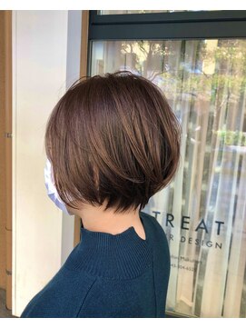トリート 海浜幕張店(TREAT) ベージュ×丸みショート_海浜幕張