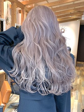 リード バイ ラグーン(LEAD by LAGOON) ラベンダーミルクティーグレージュケアブリーチバレイヤージュ