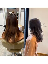 ディッシュ 五反田(dish)&nbsp;シークレットハイライト/白髪対策/グレージュ☆五反田駅美容院