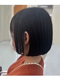 切りっぱなし風まるっとボブ