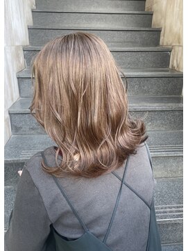 ラグーン 原宿 表参道(LAGOON) 【LAGOON】ブリーチなし/ベージュ/ミルクティー/くすみカラー