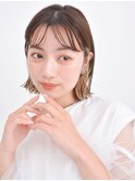 【tetote江坂】ナチュラルインナーカラーマチルダボブ斜めバング