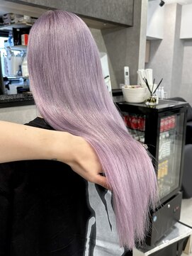 ロウル 渋谷(LOWRL) ツヤ髪スタイル/ケアブリーチ/ホワイトラベンダー