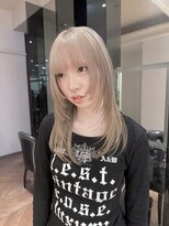 サラビューティーサイト 志免店(SARA Beauty Sight) 【KANATA】20代30代 ウルフカット×ミルクティーグレージュ