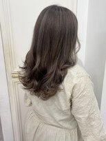 ヘッツ 仙台駅前店(HETTU)&nbsp;デザインカラー/レイヤーカット/ウェットヘア/オリーブベージュ