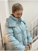 タイトなショートヘア