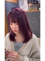エメヘアデザイン ルイス(Aimer Hair Design Lewis)&nbsp;ブリーチカラー/ピンク/弘前市