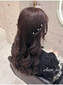 ねじりハーフツイン【クランソア】ヘアメ/ヘアセット/心斎橋