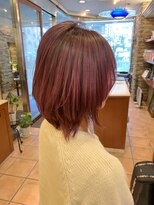 大須賀美容室 けやき通り店&nbsp;ピンクバレイヤージュ