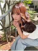 レイヤーカット・ブリーチなし透明感艶カラー・小顔に導く