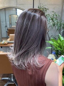 ロダット 横浜(LODAT by little) フェミニティピンクベージュ×バレイヤージュ【LODAT横浜】