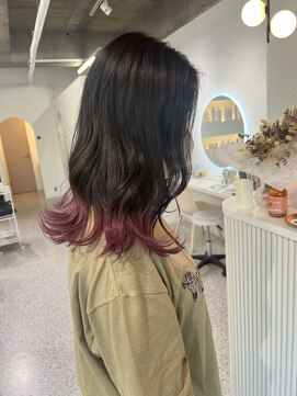 シエル 一社(cher) ぷつっとラインの裾カラー