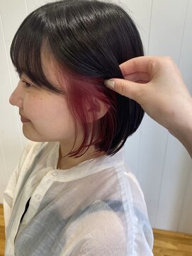 ビューバイネオリーブ 用賀店(Beau'r by neolive) くびれヘア縮毛矯正アプリコットオレンジ夏ハイライト《用賀》