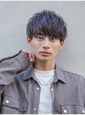 小久保styleフェザーパーマフェザーショートグレーエンドカラー