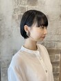 アンドエガオ いわき(&egao) ショートボブ。耳にかけてタイトスタイリングがカワイイです(^^)