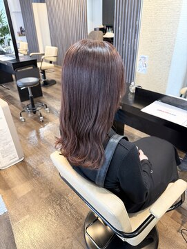 スタイル 皆実店(STYLE) ピンク/ブラウン/ミディアム/髪質改善/トリートメント