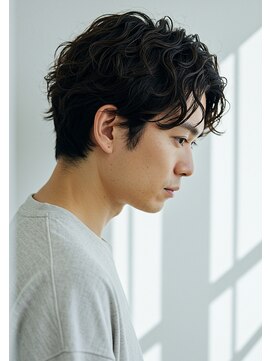 アントワープトーキョー(antwerp TOKYO) ニュアンスパーマツヤ髪スタイルセンターパート