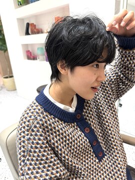 オン キャナルシティ博多前店(on) 【晴音】マッシュショートパーマ/ショート/20代
