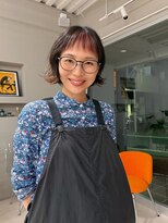 ホヌン 茅ヶ崎(Honnun)&nbsp;抜け感が可愛い＊オン眉ブリーチショート/茅ヶ崎