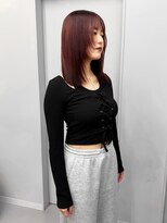 ヴァーディ オモテサンドウ(Vardy omotesando) Wine/ワインレッド 赤髪 赤茶 レイヤーカット