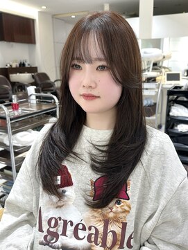 ラウレア(LAULEA) レイヤーカット/ハッシュカット/小顔カット/ココアベージュ/艶髪