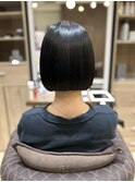 切りっぱなしボブ
