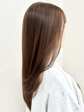 ウィールール 札幌店(WE RULE) 柔らかミルクティーベージュ×韓国風ロング